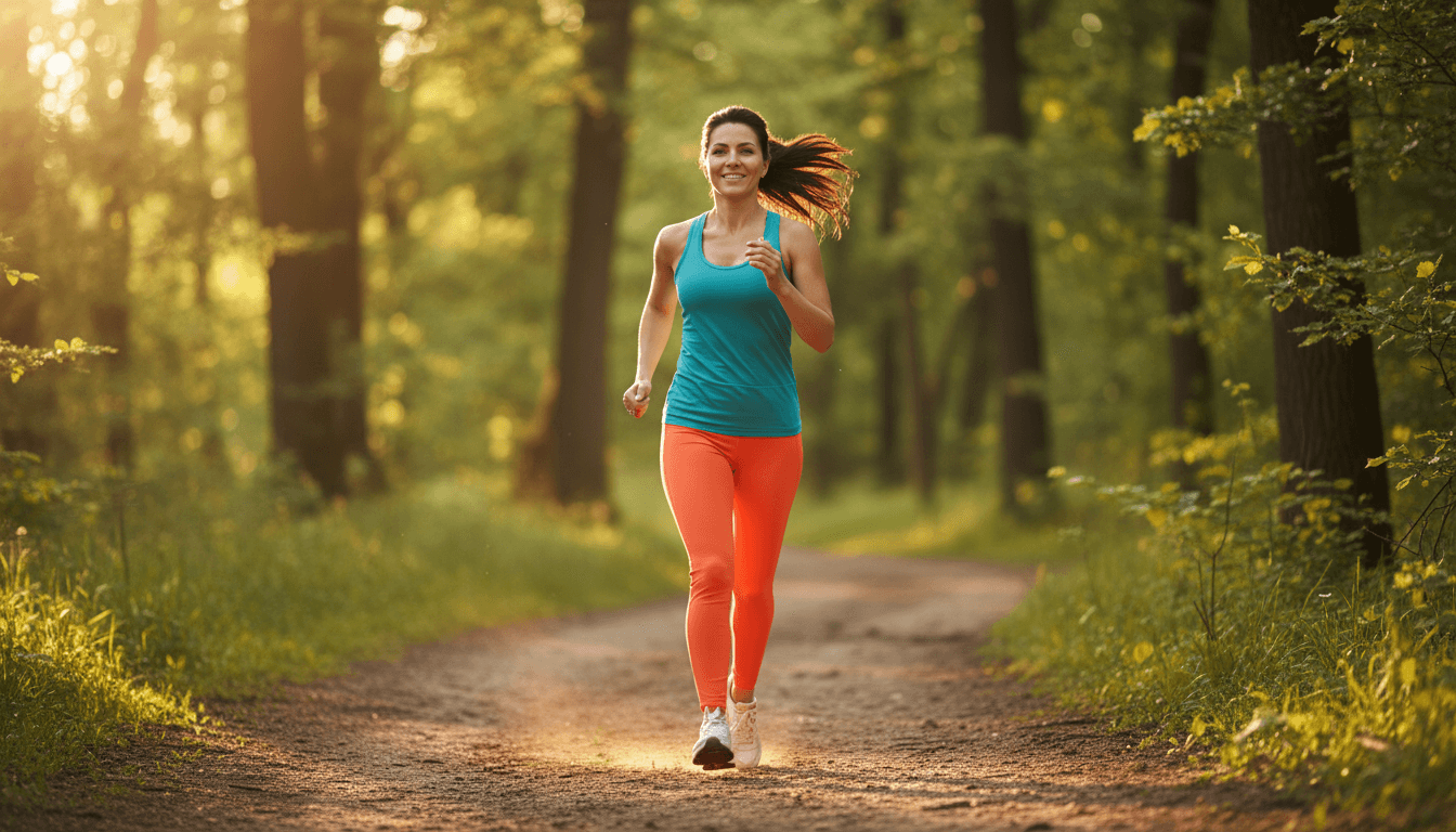 Healthy individual enjoying outdoor wellness activity